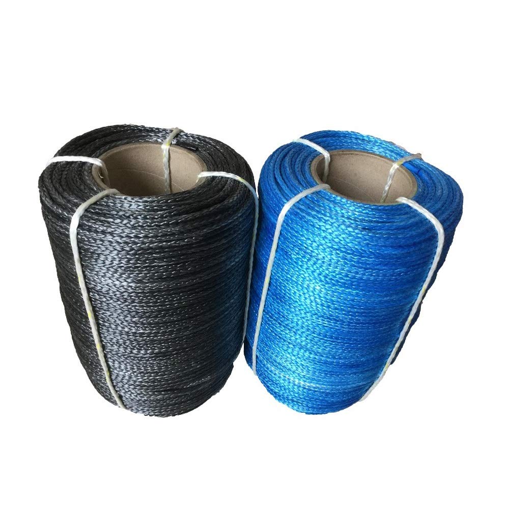 Windenseil, 4mm X 100METERS 12 Strand Synthetic Seilwinde Linie,Hochleistungsstärke(Blue) von MINING