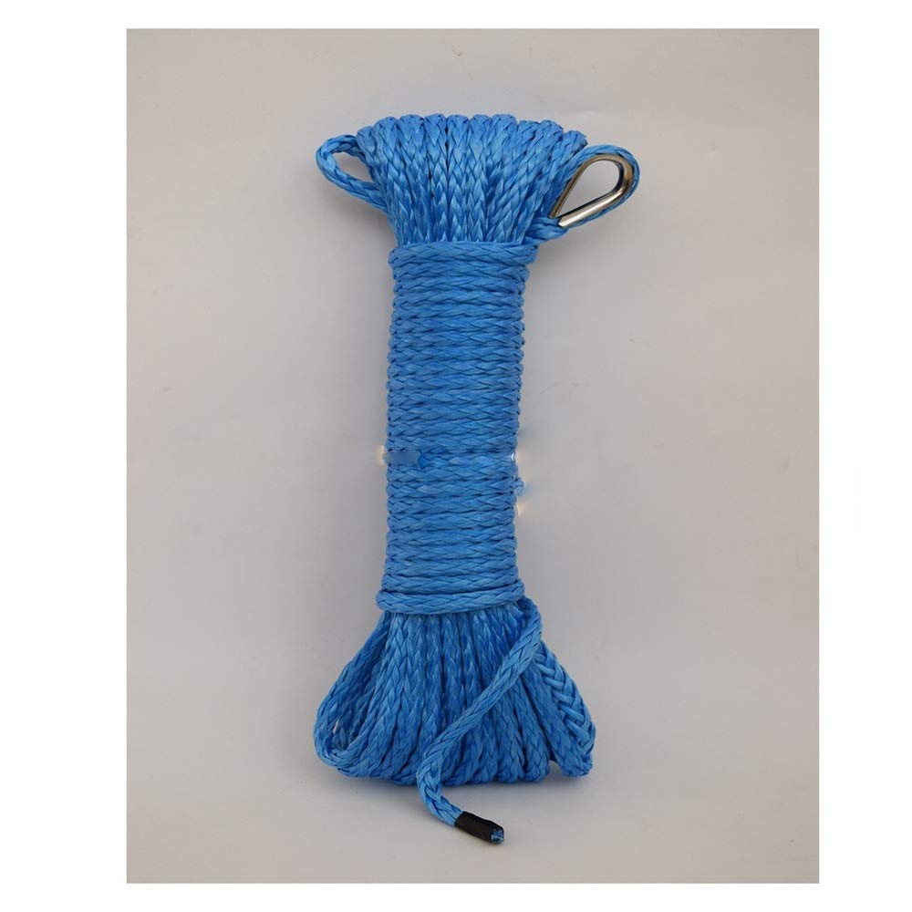Windenseil, Blau 4mm * 15m Synthetisches Seil, Off Road Seil, Seilwinde, ATV Winch Linie,Hochleistungsstärke von MINING