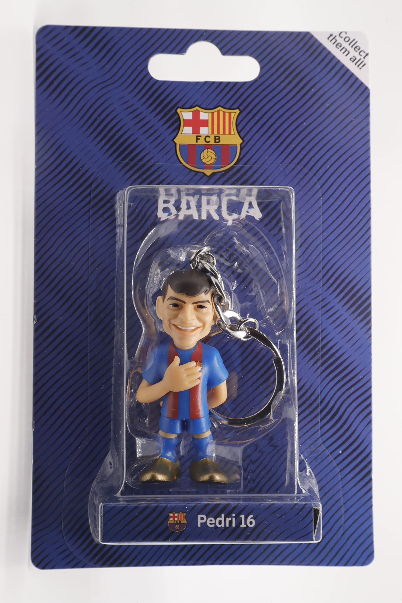 MINIX COLLECTIBLE FIGURINES Schlüsselanhänger, 7 cm, Pedri FC Barcelona, Rot und Blau, S, 10578 MINIX COLLECTIBLE FIGURINES Schlüsselanhänger, 7 cm, Pedri FC Barcelona, Rot und Blau, S, 10578 von MINIX