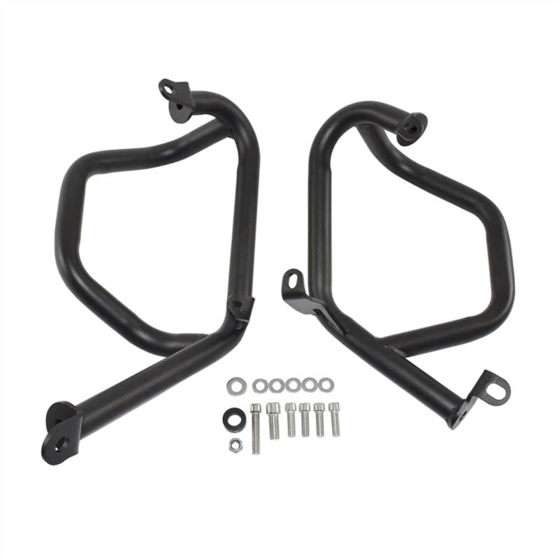 Kompatibel Mit Für F750GS Für F850GS 2018-2022 Stoßstangenmotorschutz Frash Stunt Cage Crash Bar Rahmen Slider Protector Motorradzubehör Motorrad Crash Bar Stoßstange(Black) von MINJKL