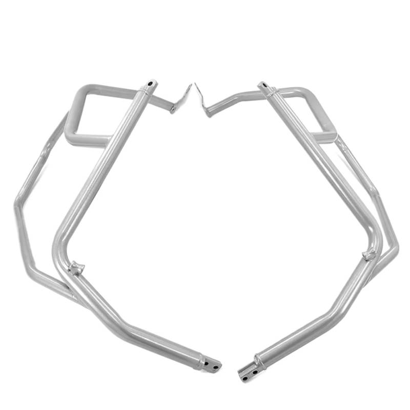 Kompatibel Mit Für F900GS Für Adventure Für ADV GSA 2024 Motorrad-Autobahn-Sturzbügel Stoßfänger Motortankschutz Stunt Cage Protector Zubehör Motorrad Crash Bar Stoßstange(Silver) von MINJKL