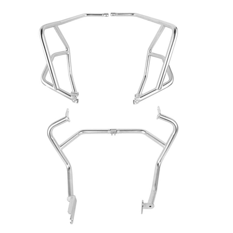 MINJKL Kompatibel Mit Benelli Für TRK702 Für TRK702X 2022 2023 Motorrad Highway Carsh Bar Motorstoßstangenschutz Rahmenschutzzubehör Motorrad Crash Bar Stoßstange(Silver,A Set) von MINJKL