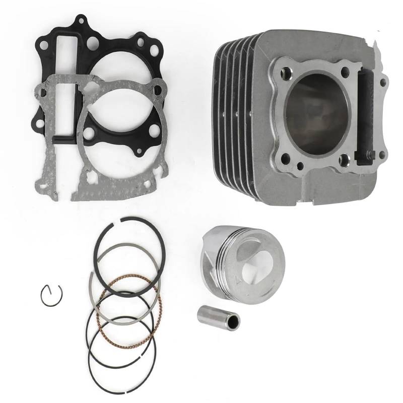 MINJKL Motorrad Kolbene ZyrkolbeneKit Kompatibel Mit Suzuki Für DR200SE 1996–2013 Für DF200 1996–2000 Für RV200 Für VanVan 2016–2019 Kolbensatz Motorradkolbenbaugruppe 66 Mm von MINJKL