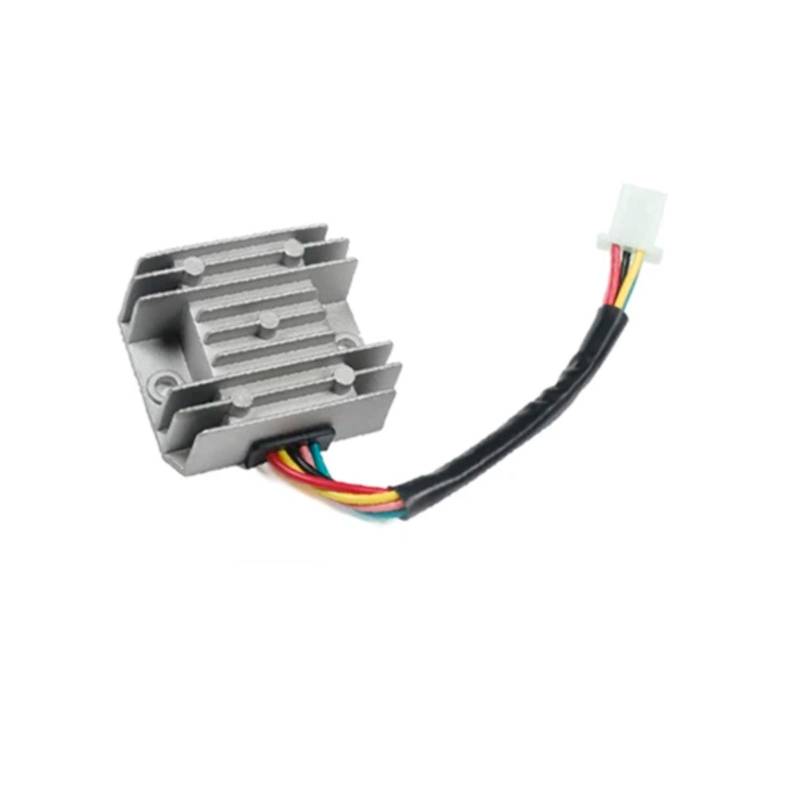 MINJKL Motorrad Regler 4-Draht-5-Draht-Gleichrichter Motorrad Boot Roller 12V Spannungsreglergleichrichter Für ATV GY6 50cc 150cc Regler Gleichrichter(Five line Silver) von MINJKL