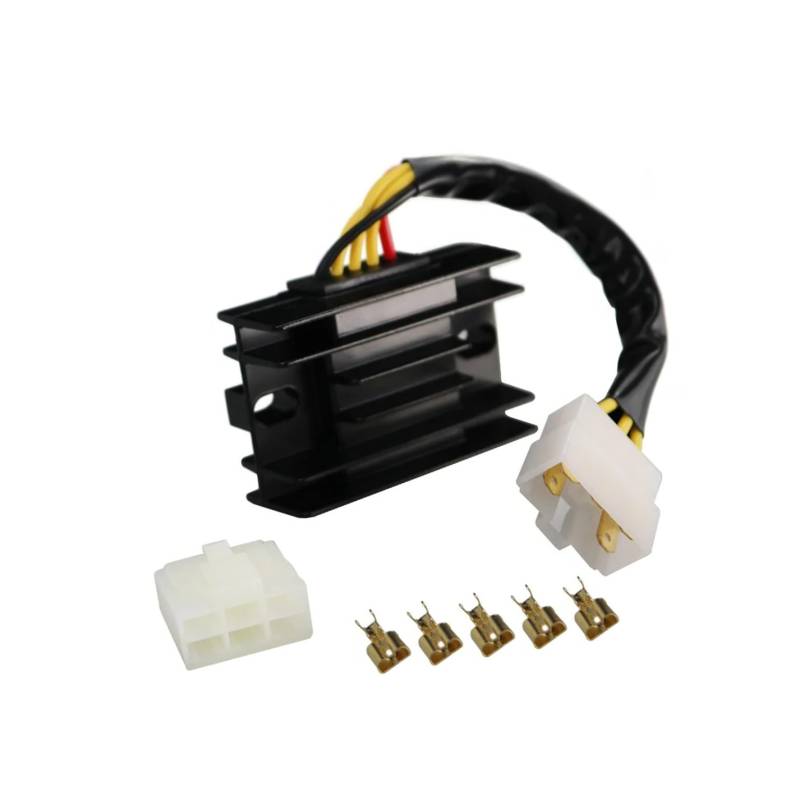 MINJKL Motorrad Regler Kompatibel Mit Suzuki Für VL125 Für Intruder LC 2000 2001 2002 2003 2004 2005 2006 2007 Motorrad Spannungsreglergleichrichter 32800-19B11 von MINJKL