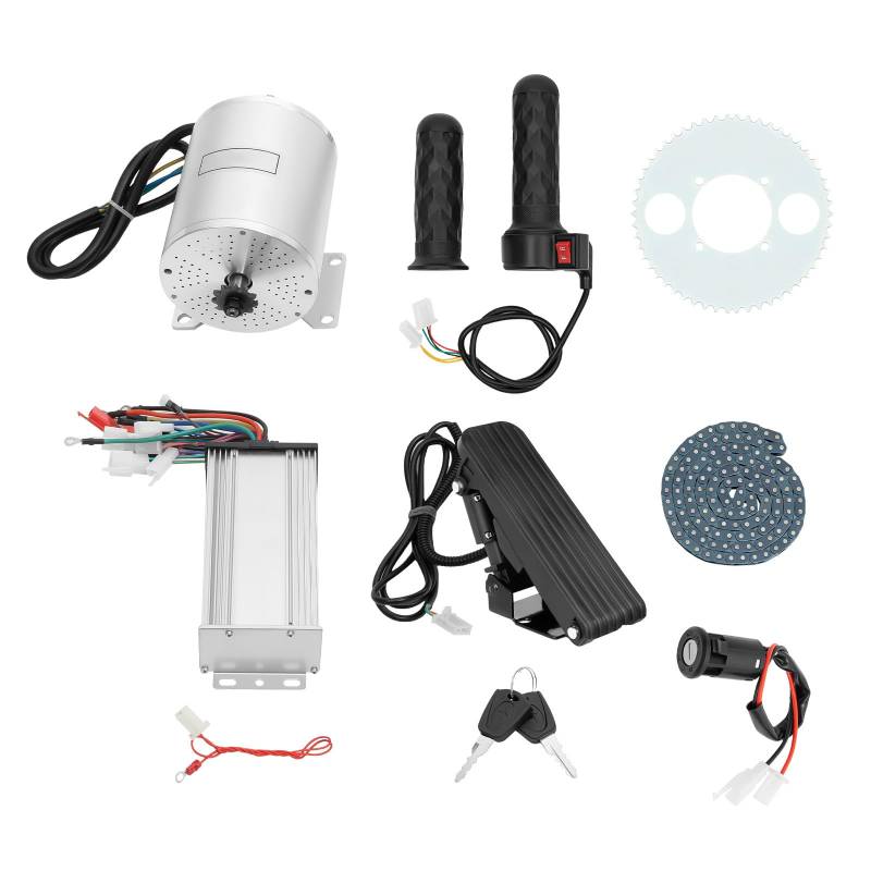 48-72V 43A Elektro-Brushless Motor Kit 3KW Brushless Motor Set 5,4 N.m Nenndrehmoment Brushless Motor set 200 kg Tragfähigkeit 3 Geschwindigkeit Gänge Schutzart IP33 von MINRS
