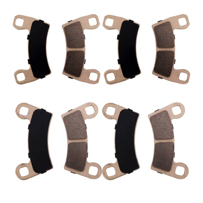 MINSTAR Gesinterte Bremsbeläge FA456, FA657 für Polaris RZR 900, RZR S 900, RZR S 1000 EPS - High Performance, Kupfer, Hinten Vorne von MINSTAR