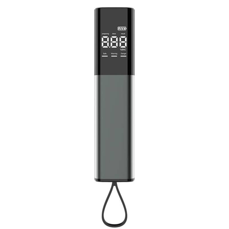 MIOLOE Alkoholtester, Polizei genaue Atemalkoholtester professionelle tragbare Alkoholtester mit LCD-Digitalanzeige USB wiederaufladbare Präzision Atemalkoholtester für Haus, Camping, Party (01) von MIOLOE