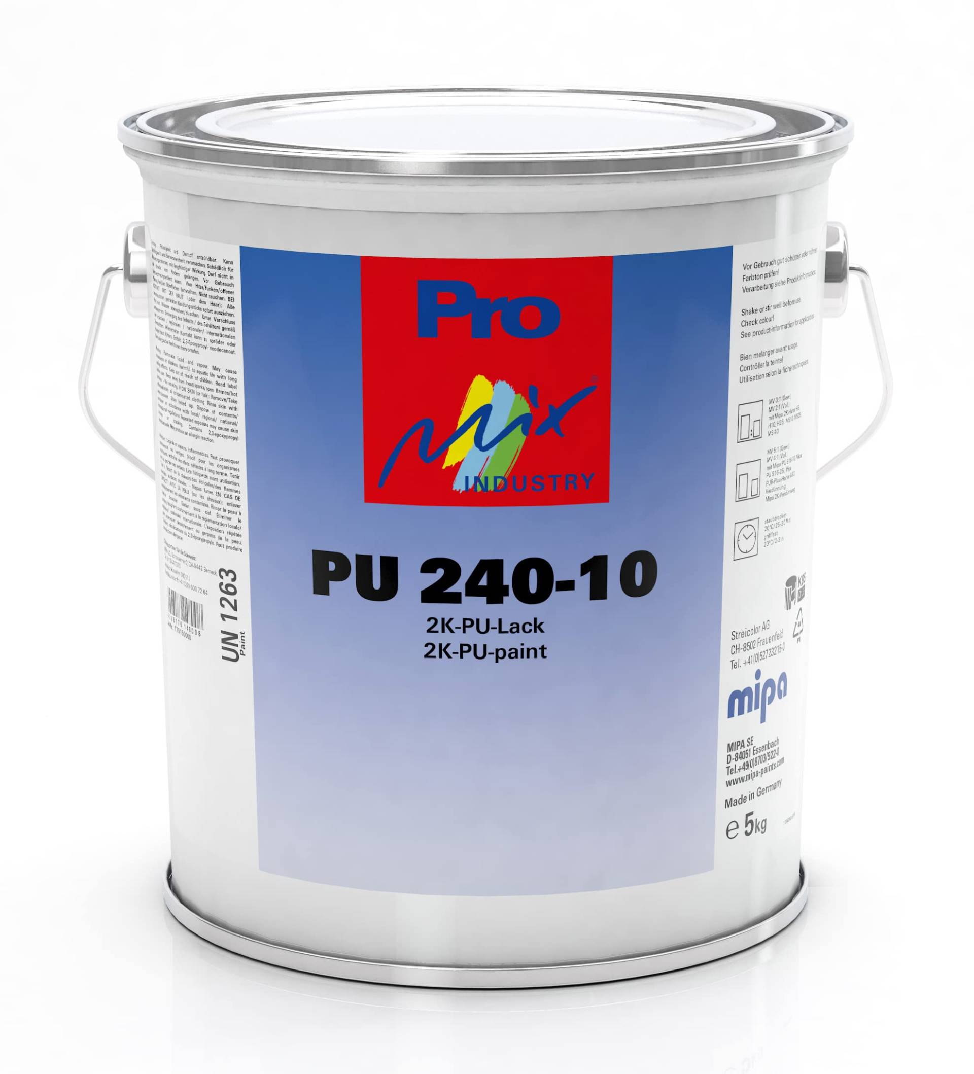 MIPA 2K Acryllack Lack Decklack Autolack Maschinen PU 240-10 RAL 1KG MATT MIPA 2K Acryllack Lack Decklack Autolack Maschinen PU 240-10 RAL 1KG MATT von MIPA