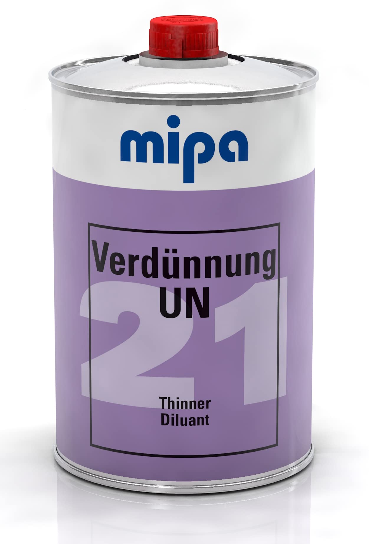 MIPA Verdünnung UN 21 für Streichlacke + 1K Lacke + Kunstharzlack Autolack 1 Ltr von MIPA