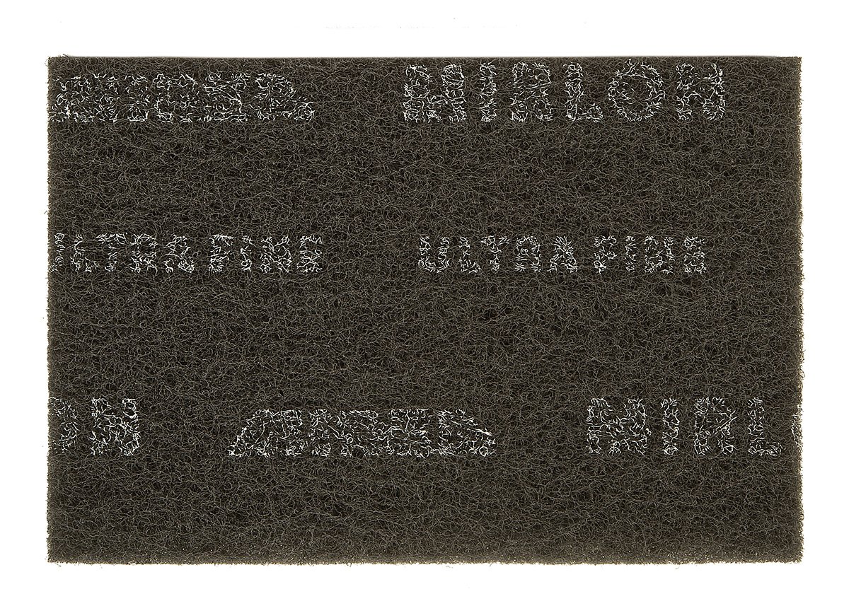 Mirka 8019002094 Mirlon Fasertuch - 152 x 229mm - 1500 Grit - Körnung: Siliziumkarbid - Bindung: Harz - Unterlage: Nicht-gewebt - Beschichtung: Dreidimensional - Grau - Packung enthält 20 Stück von MIRKA