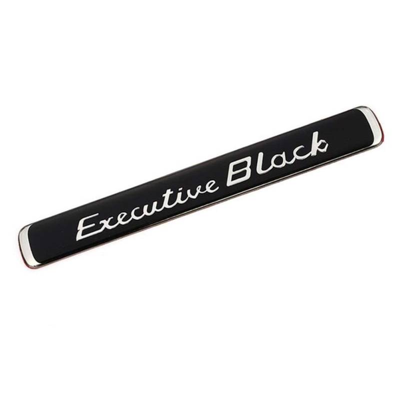 MISDD Autoaufkleber Auto-Aufkleber-Auto-Abzeichen-Emblem Aufkleber Brownstone White Black Limited Edition (Color Name : Executive Black 1) von MISDD