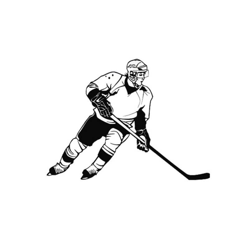 MISUVRSE Großer PET Eishockey Sport Aufkleber 16 X 11 cm Auto Motor Aufkleber Auto Dekoration Geschenk Jungen Ehemann von MISUVRSE