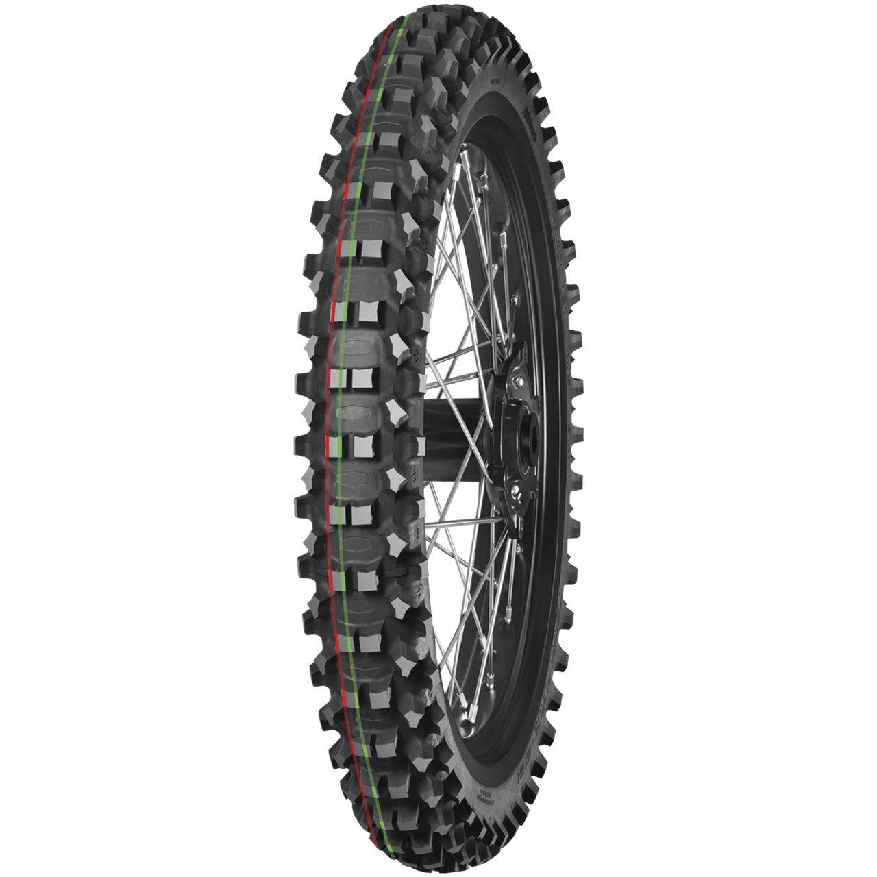 MITAS TERRA FORCE-MX MH (RED-GREEN) 100/90 - 19 TT 57M NHS REAR (MEDIUM/HARD) von MITAS