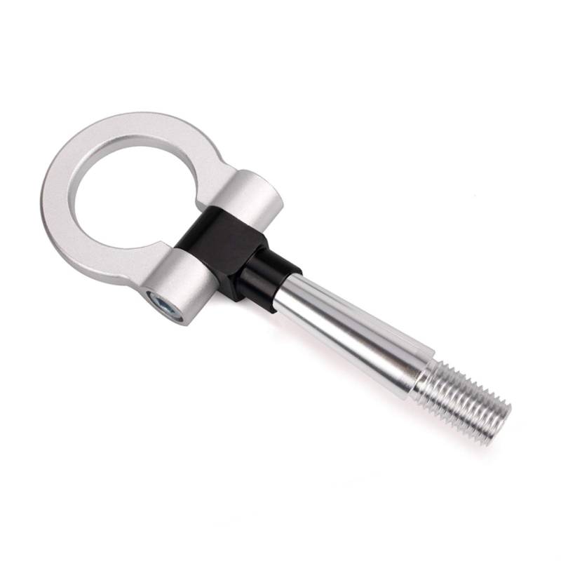 Auto Abschlepphaken,Abschleppöse 1 STÜCKE Auto Anhänger Tow Hook Sink-On-Frontaluminium Passend Für Mitsubishi Lancer EVO 2008-2011 RS-TH008-4(Silver) von MITINGER