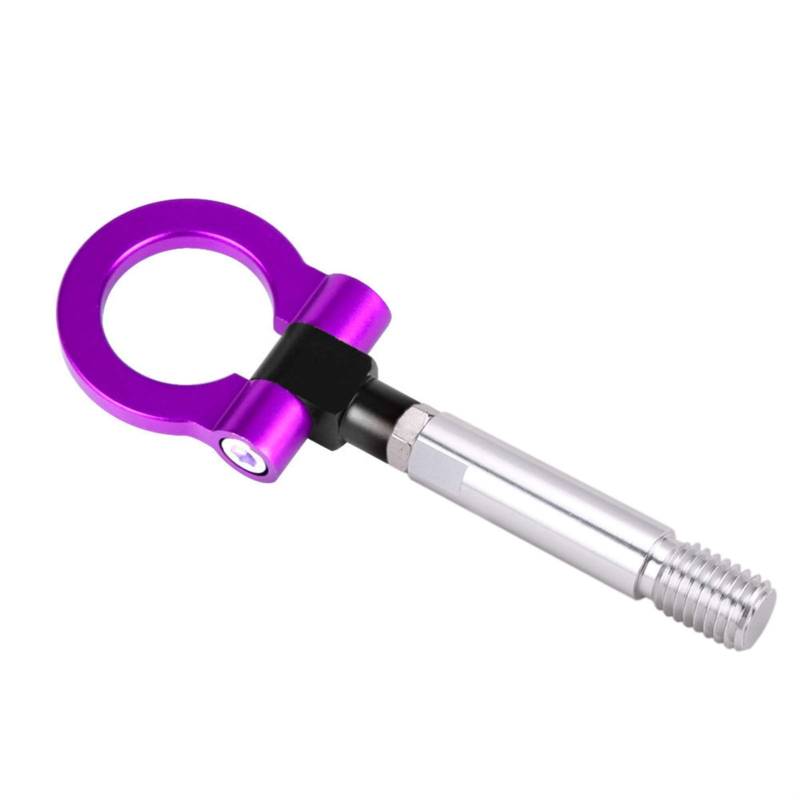 Auto Abschlepphaken,Abschleppöse Aluminium-Abschlepphaken-Ring-Kit Auf Dem Vorderen Hinteren Anhängerhaken-Ring Passend Für 08 Benz RS-TH008-9(Purple) von MITINGER