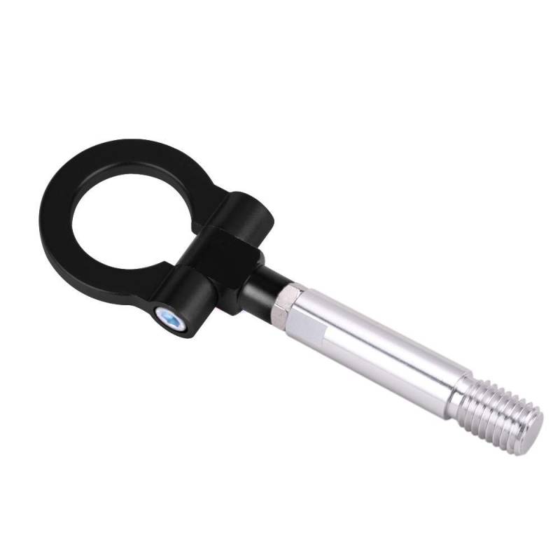 Auto Abschlepphaken,Abschleppöse Aluminium-Abschlepphaken-Ring-Kit Auf Schlepphaken Eye Towing Bunt Passend Für 08 Benz(Black) von MITINGER