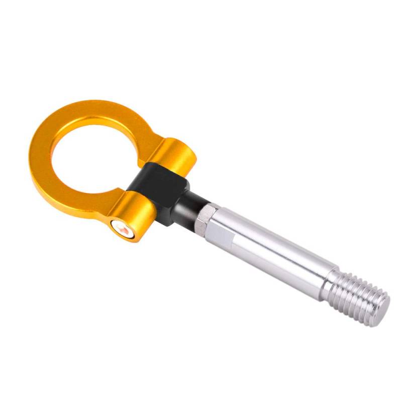 Auto Abschlepphaken,Abschleppöse Aluminium-Abschlepphaken-Ring-Kit Auf Schlepphaken Eye Towing Bunt Passend Für 08 Benz(Gold) von MITINGER
