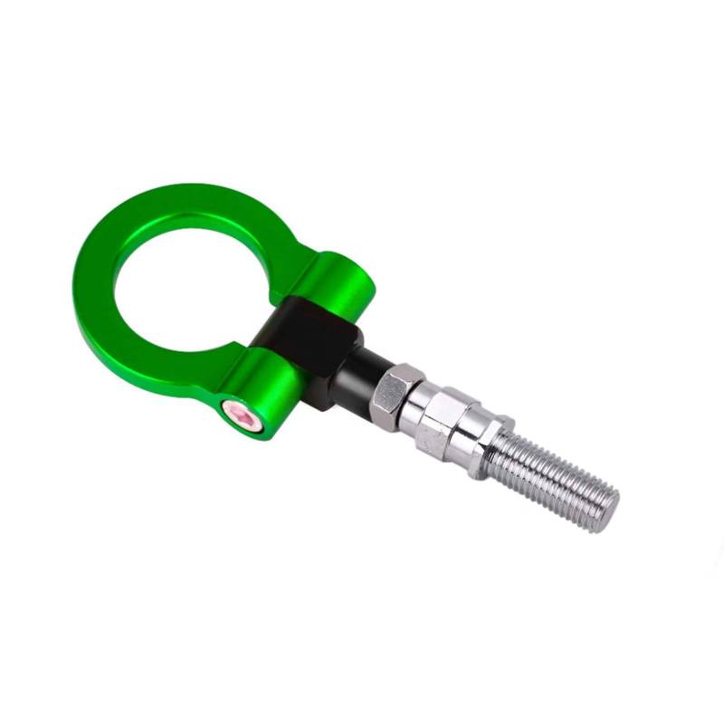 Auto Abschlepphaken,Abschleppöse Aluminium-Abschlepphaken-Ring-Kit Universal-Anhängerhaken Eye Towing Buntes Passend Für Die Meisten BYD(Green) von MITINGER