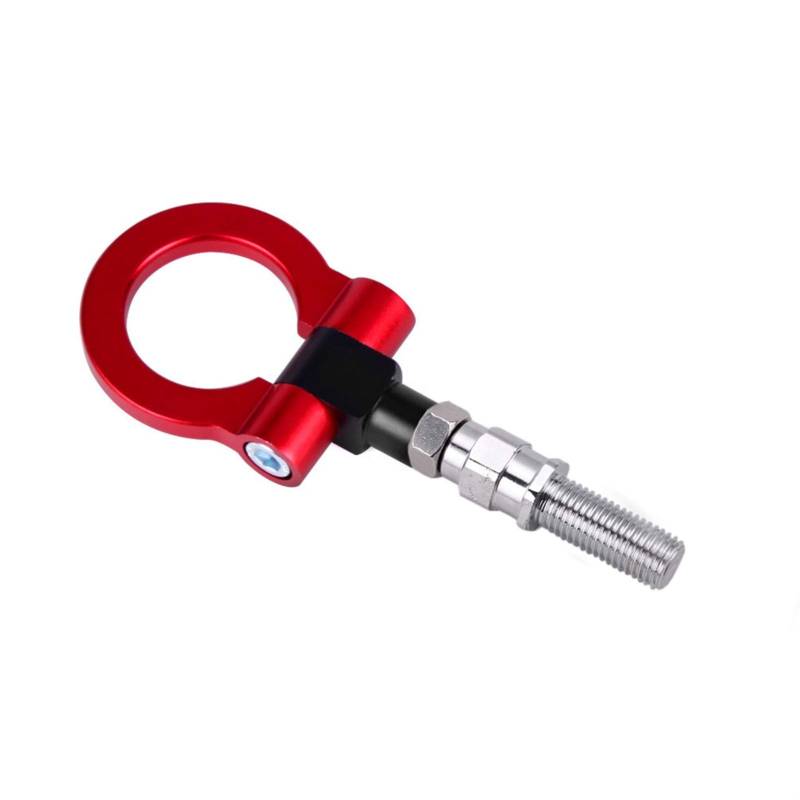 Auto Abschlepphaken,Abschleppöse Aluminium-Abschlepphaken-Ring-Kit Universal-Anhängerhaken Eye Towing Buntes Passend Für Die Meisten BYD(Red) von MITINGER