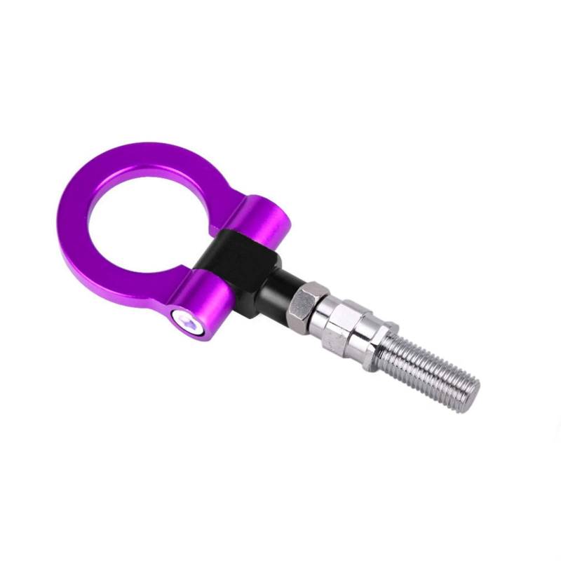 Auto Abschlepphaken,Abschleppöse Aluminium-Abschlepphaken-Ring-Kit Universal Tow Hook Eye Towing Buntes Passend Für Die Meiste BYD RS-TH008-10(Purple) von MITINGER