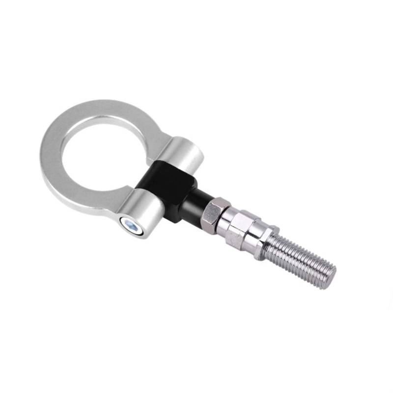 Auto Abschlepphaken,Abschleppöse Aluminium-Abschlepphaken-Ring-Kit Universal Tow Hook Eye Towing Buntes Passend Für Die Meiste BYD RS-TH008-10(Silver) von MITINGER