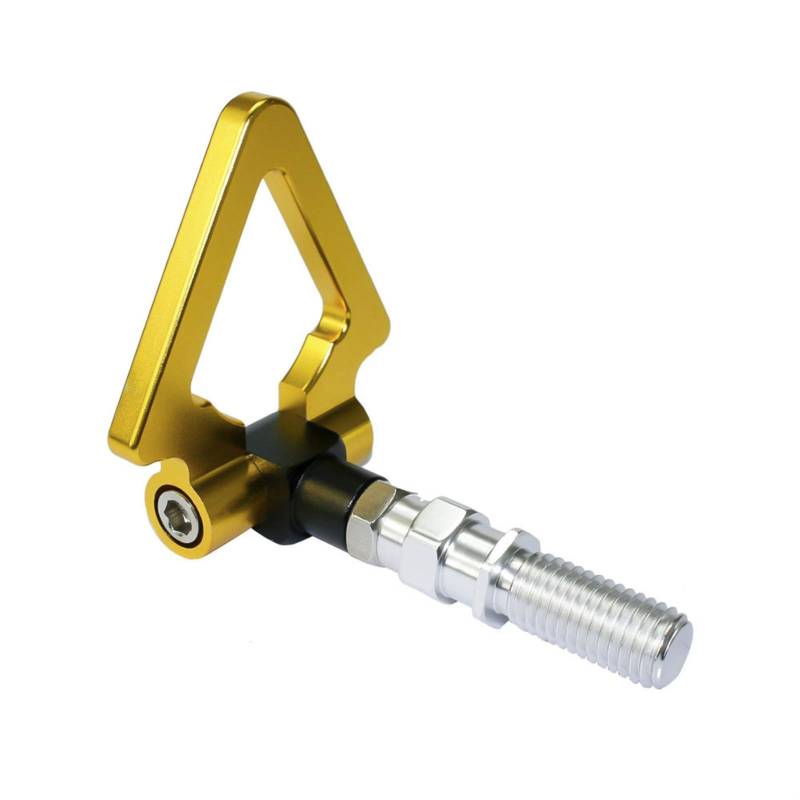 Auto Abschlepphaken,Abschleppöse Aluminium vorderes hinteres Auto Auto-Dreieck Ringanhänger Tow Hook Kit(Gold) von MITINGER