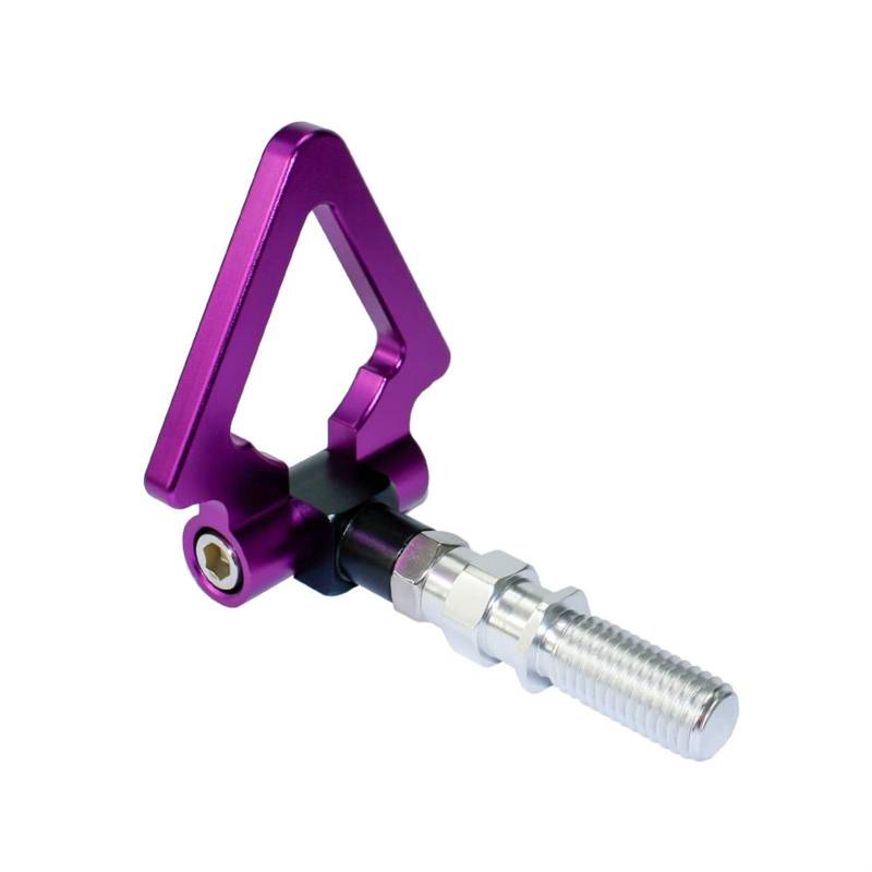 Auto Abschlepphaken,Abschleppöse Aluminium vorderes hinteres Auto Auto-Dreieck Ringanhänger Tow Hook Kit(Purple) von MITINGER