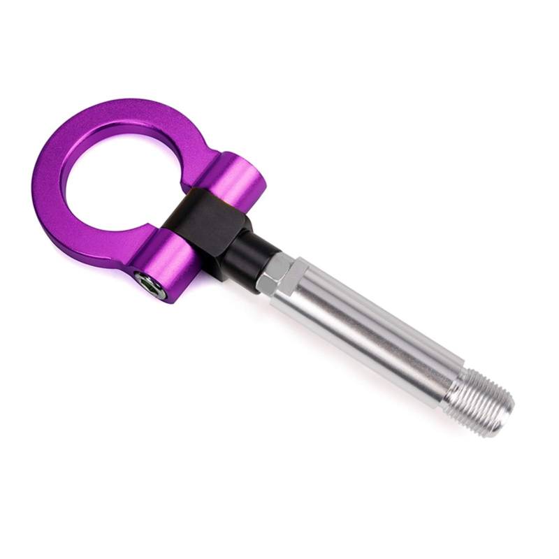 Auto Abschlepphaken,Abschleppöse Ankunft Rennspindel Aluminium-Zughaken-Ring-Kit(Purple) von MITINGER