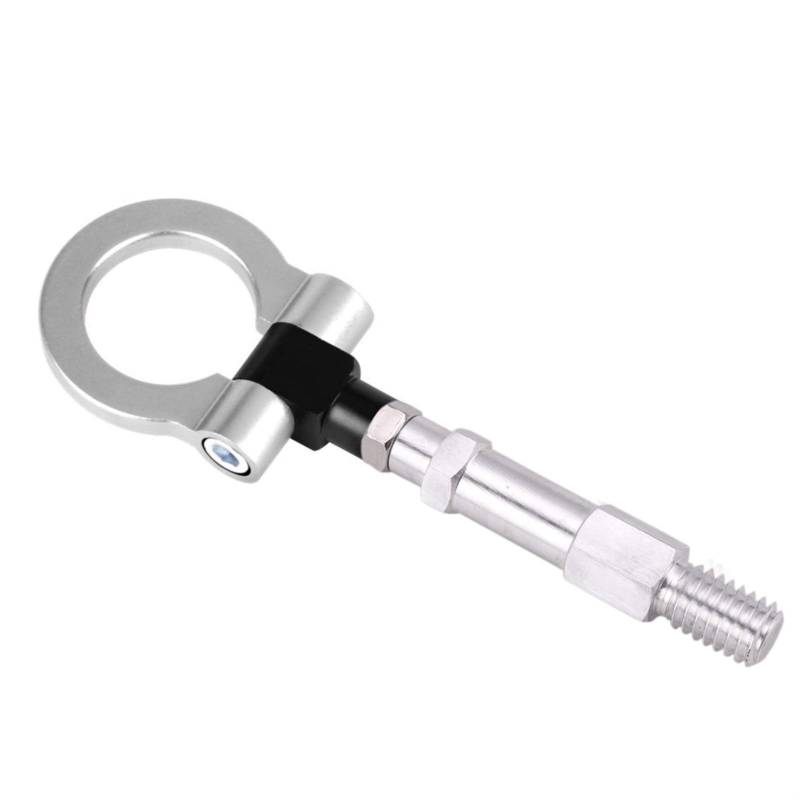 Auto Abschlepphaken,Abschleppöse RASTP-Aluminium-Anhänger-Abschlepphaken hinten, Rennwagen-Abschlepphaken, passend for 10–15 CNC-JDM-Stil(Silver) von MITINGER