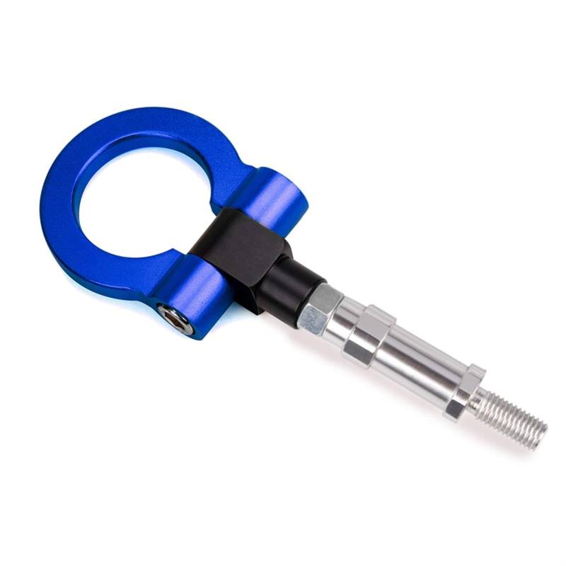 Auto Abschlepphaken,Abschleppöse Racing Car Billet Aluminiumschraube Vorderseite Auto Tow Hook Ring Kit(Blue) von MITINGER