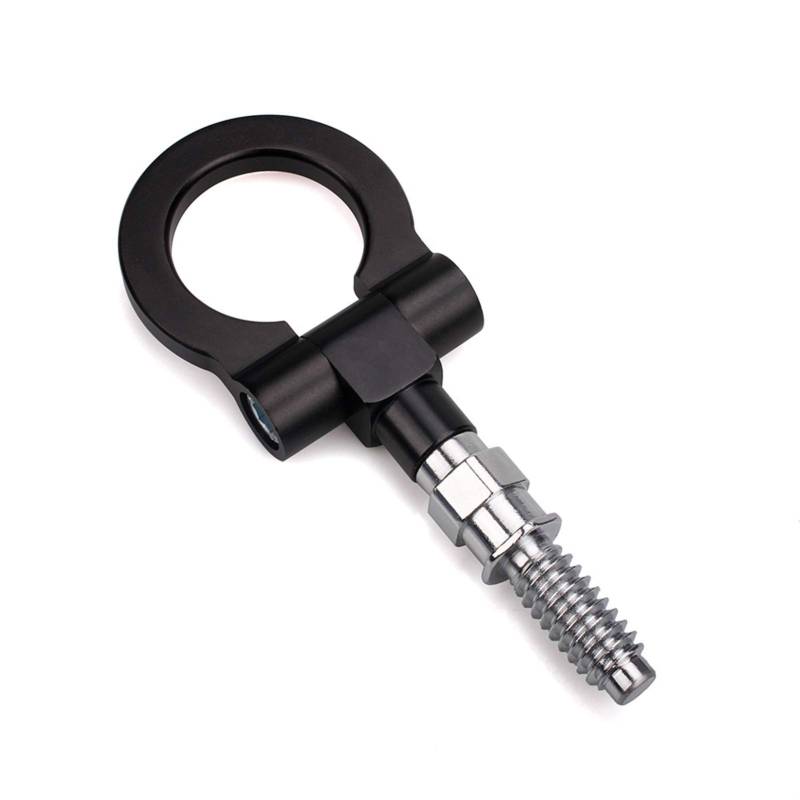 Auto Abschlepphaken,Abschleppöse Racing Front Tow Hook Tow Bar Auto Trailer Ring Passend Passend für BMW E Series/1 Series/3Series/X5/X6 Auto(Black) von MITINGER