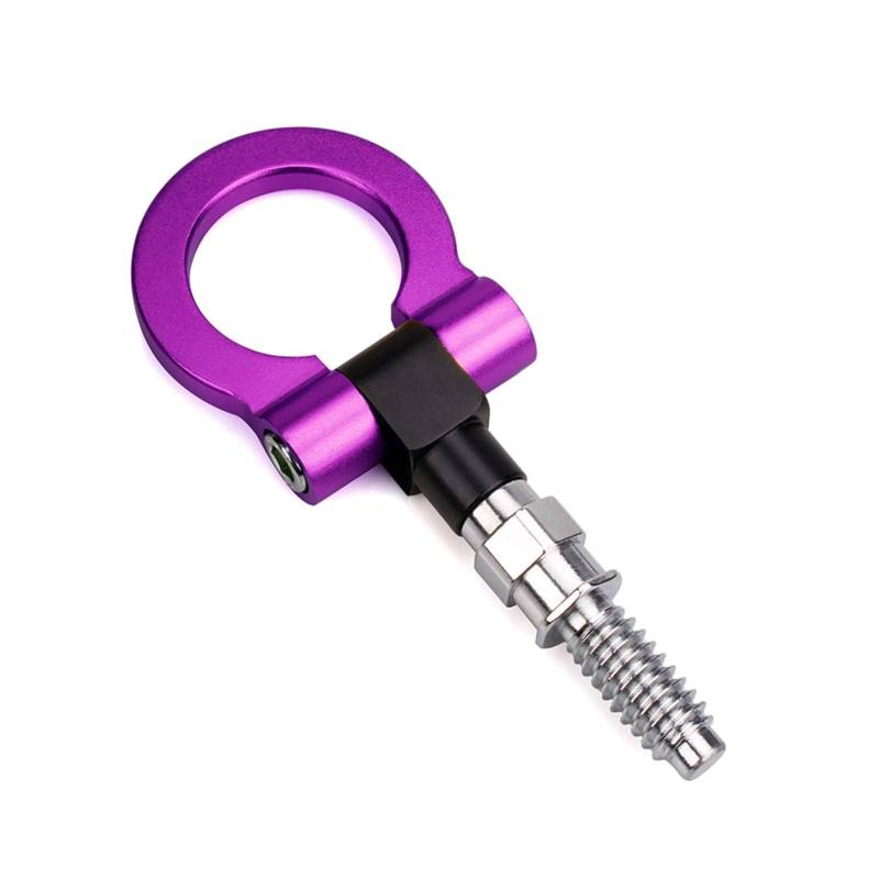 Auto Abschlepphaken,Abschleppöse Racing Front Tow Hook Tow Bar Auto Trailer Ring Passend Passend für BMW E Series/1 Series/3Series/X5/X6 Auto(Purple) von MITINGER