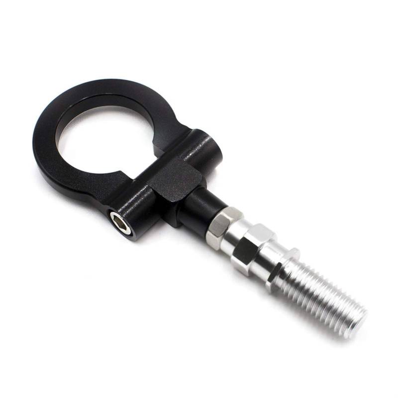 Auto Abschlepphaken,Abschleppöse Racing Tow Towing Hook Auto Anhänger Ring Universal Tow Hook Towing Bars Set für Auto(Black) von MITINGER