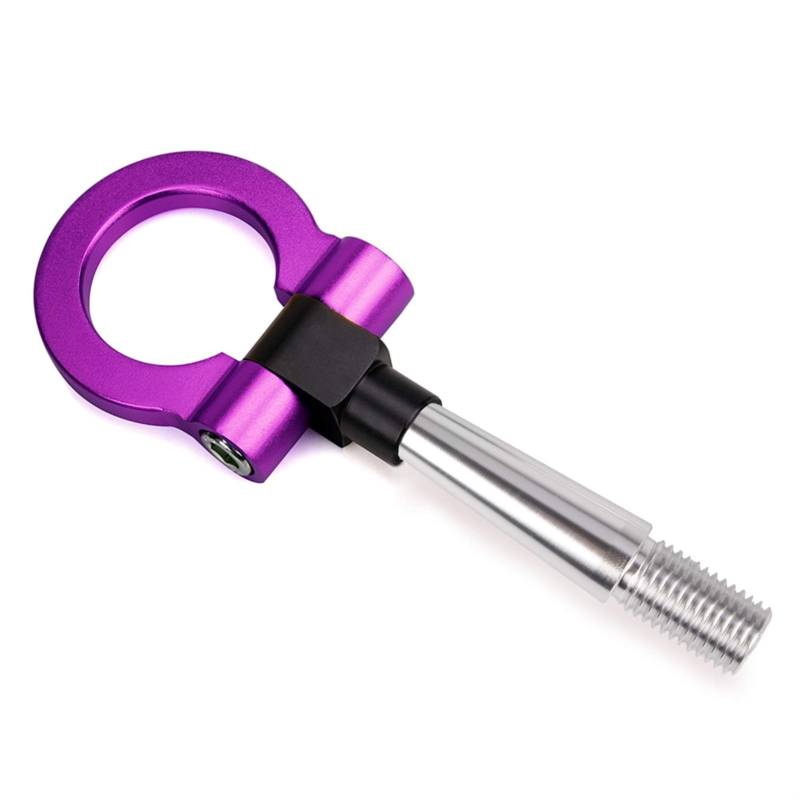 Auto Abschlepphaken,Abschleppöse Rennschraube Aluminium CNC Front Tow Hook Anhänger Passend Für Mitsubishi Lancer 2008-2011 RS-TH008-4(Purple) von MITINGER