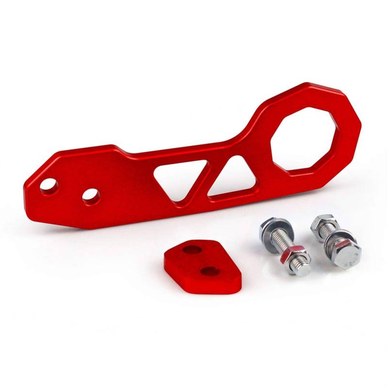Auto Abschlepphaken,Abschleppöse Rennsport Heckklaken Aluminium Heckhackhaken(Red) von MITINGER