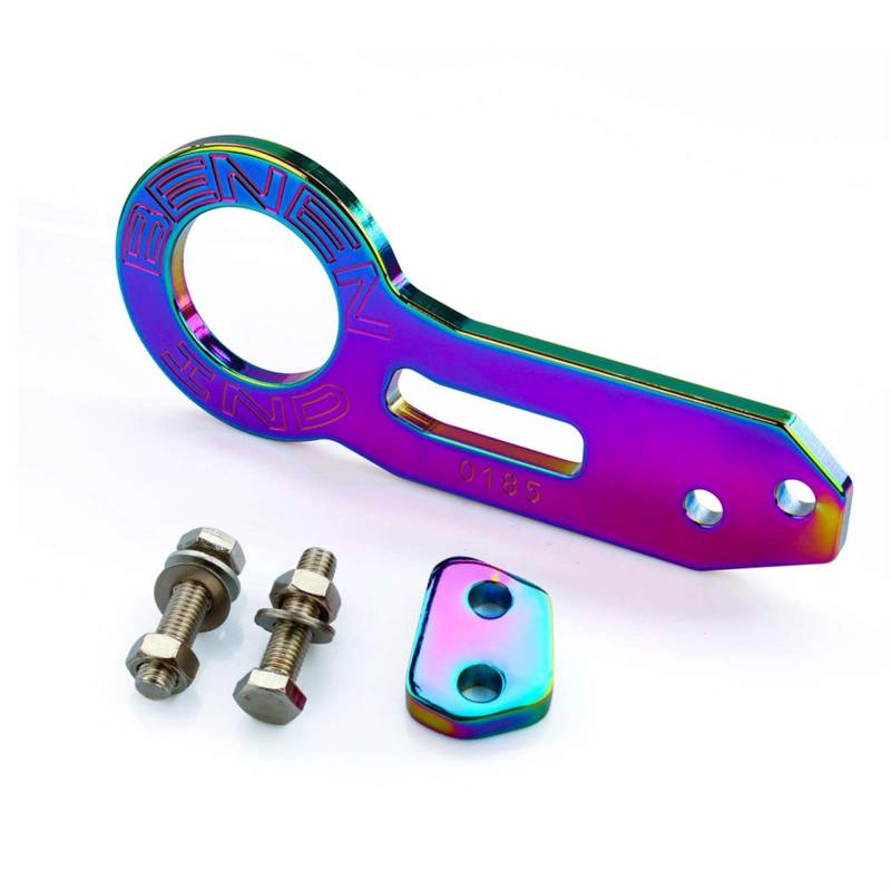 Auto Abschlepphaken,Abschleppöse Set Universal Aluminiumlegierung Racing Heckhackhaken Heckhackhaken(A) von MITINGER