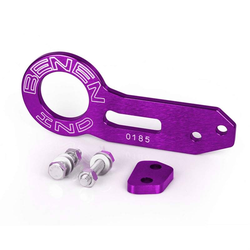 Auto Abschlepphaken,Abschleppöse Set Universal Aluminiumlegierung Racing Heckhackhaken Heckhackhaken(Purple) von MITINGER