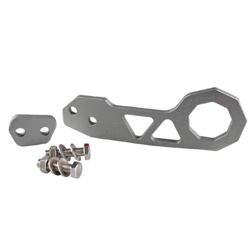 Auto Abschlepphaken,Abschleppöse Universal-Aluminiumauto-Hinterkopfhaken-Set Passend Für Den Meisten Auto-Auto-Anhängerring(Silver) von MITINGER