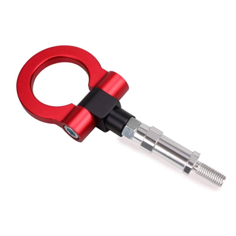 Auto Abschlepphaken,Abschleppöse Universal Car Billet Aluminiumschraube Vorderer Auto Tow Hook Ring Kit(Red) von MITINGER