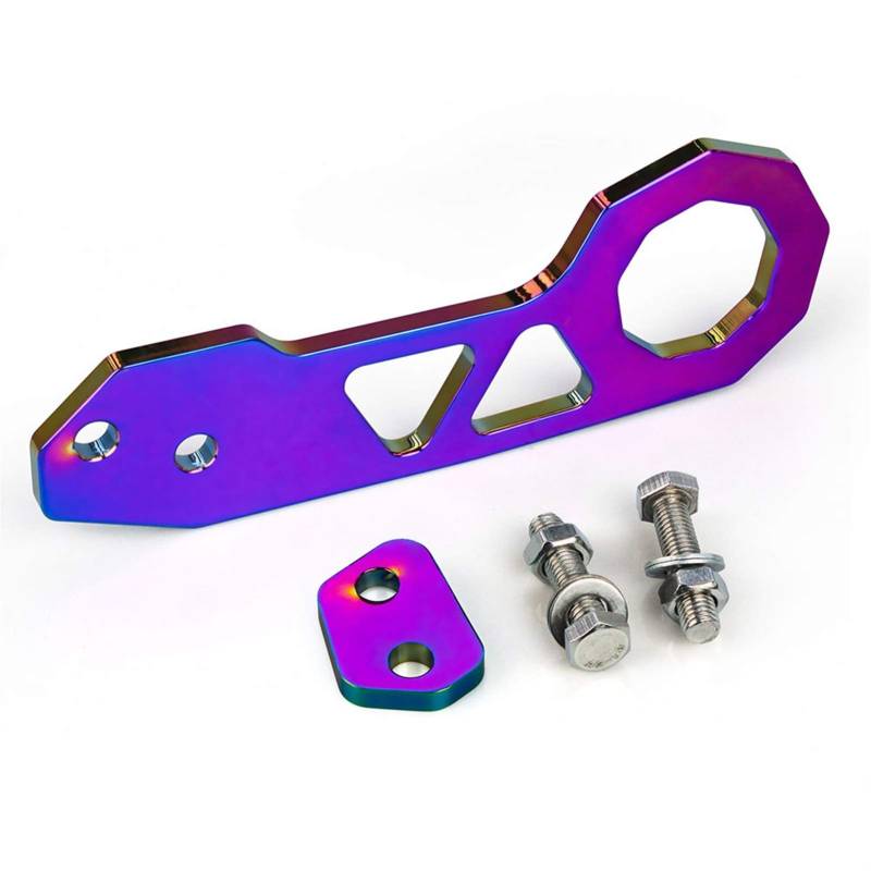 Auto Abschlepphaken,Abschleppöse Universal Racing Aluminiumlegierung Hintere Tow Hook Passend Für Honda Civic Ohne Logo RS-TH004nm(Neo Chrome) von MITINGER