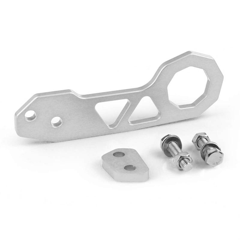 Auto Abschlepphaken,Abschleppöse Universal Racing Aluminiumlegierung Hintere Tow Hook Passend Für Honda Civic Ohne Logo RS-TH004nm(Silver) von MITINGER