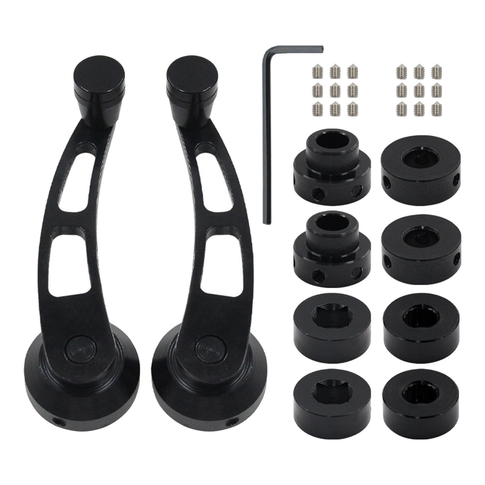 Fensterheber Kurbel,Fensterkurbel Fensterkurbel-Wickler, Hochleistungs-Autoinnenraum-Multifunktionsfenster(Black) von MITINGER