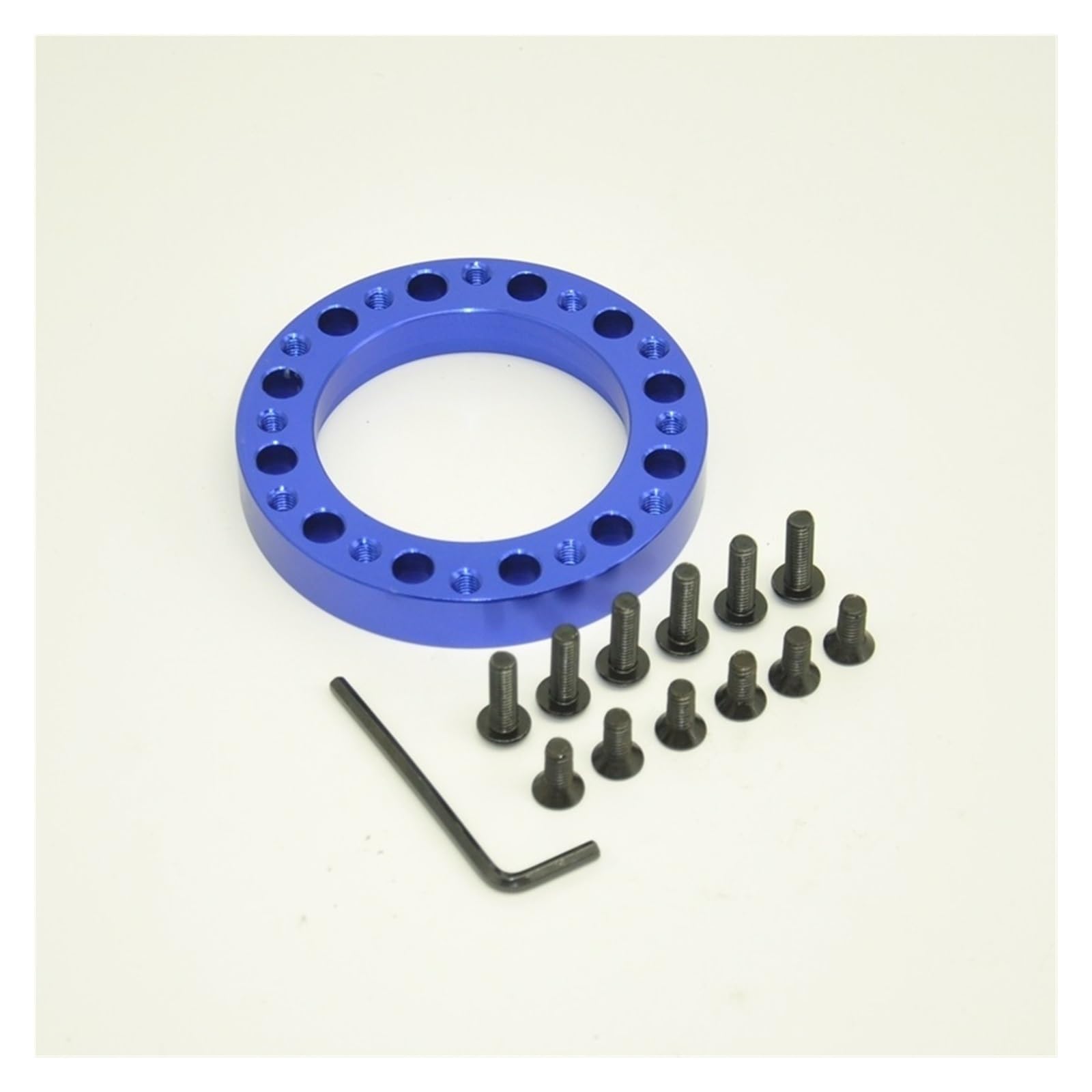 Lenkradnabe,Lenkradnabenadapter 7 Farbe Aluminium Lenkrad Hub Kit lenkrad Adapter Spacer 13,0mm/0,5 Zoll(Blue) von MITINGER