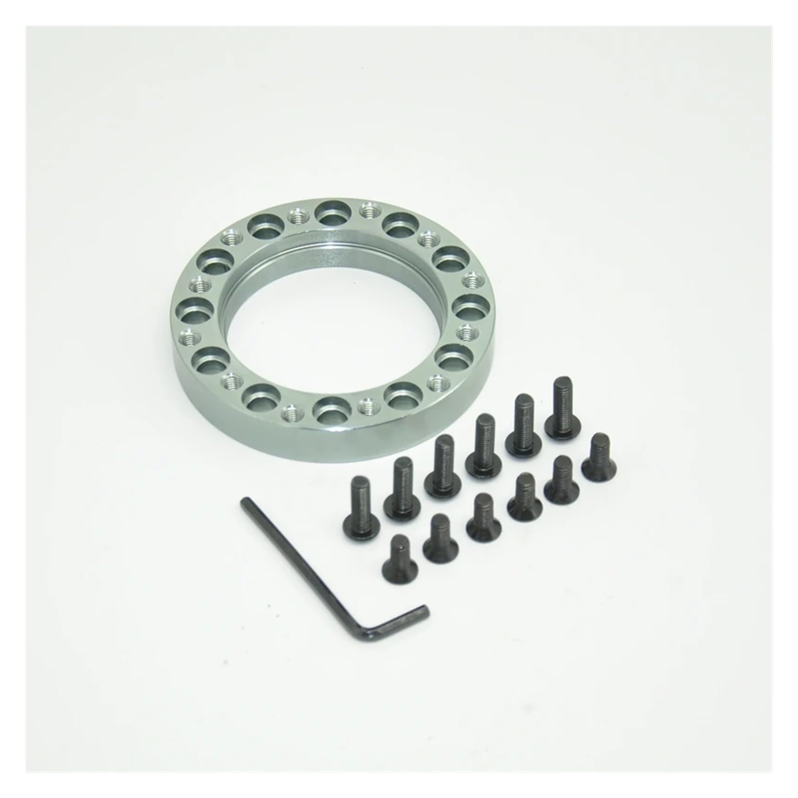 Lenkradnabe,Lenkradnabenadapter 7 Farbe Aluminium Lenkrad Hub Kit lenkrad Adapter Spacer 13,0mm/0,5 Zoll(Gray) von MITINGER