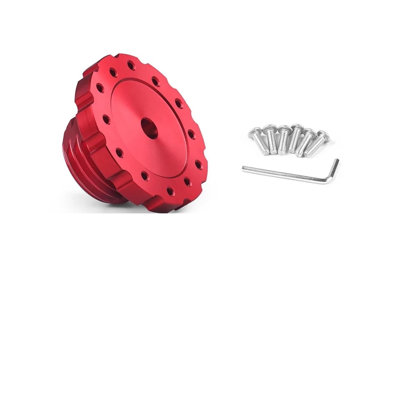 Lenkradnabe,Lenkradnabenadapter Aluminium-Lenkradadapter 75 Mm, SIM-Racing-Gaming-Lenkrad, Passend Für Thrustmaster T300, T500, TS-PC, TS-XW(Red) von MITINGER
