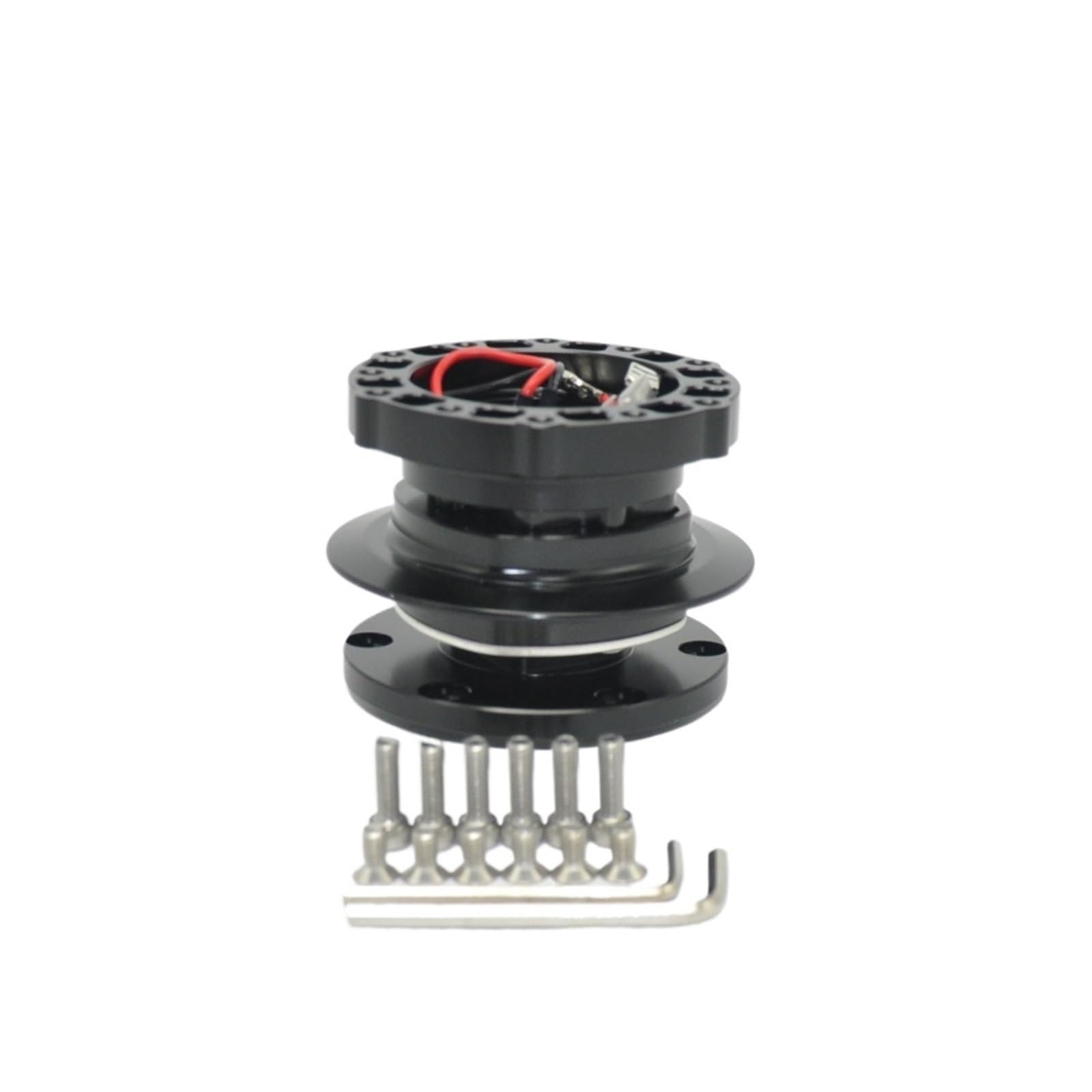 Lenkradnabe,Lenkradnabenadapter Anti-schütteln Lenkrad Snap Off Quick Release Hub Adapter Kit Universal Schwarz Lenkradnabe,Lenkradnabenadapter Anti-schütteln Lenkrad Snap Off Quick Release Hub Adapter Kit Universal Schwarz von MITINGER