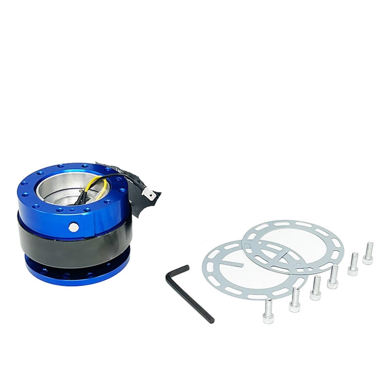 Lenkradnabe,Lenkradnabenadapter Schneller Demontage-Lenkrad-Basis-Auto-Modifikation Schnellverschluss-Gerät Schnell entfernen Basis-Booster(Blue) von MITINGER
