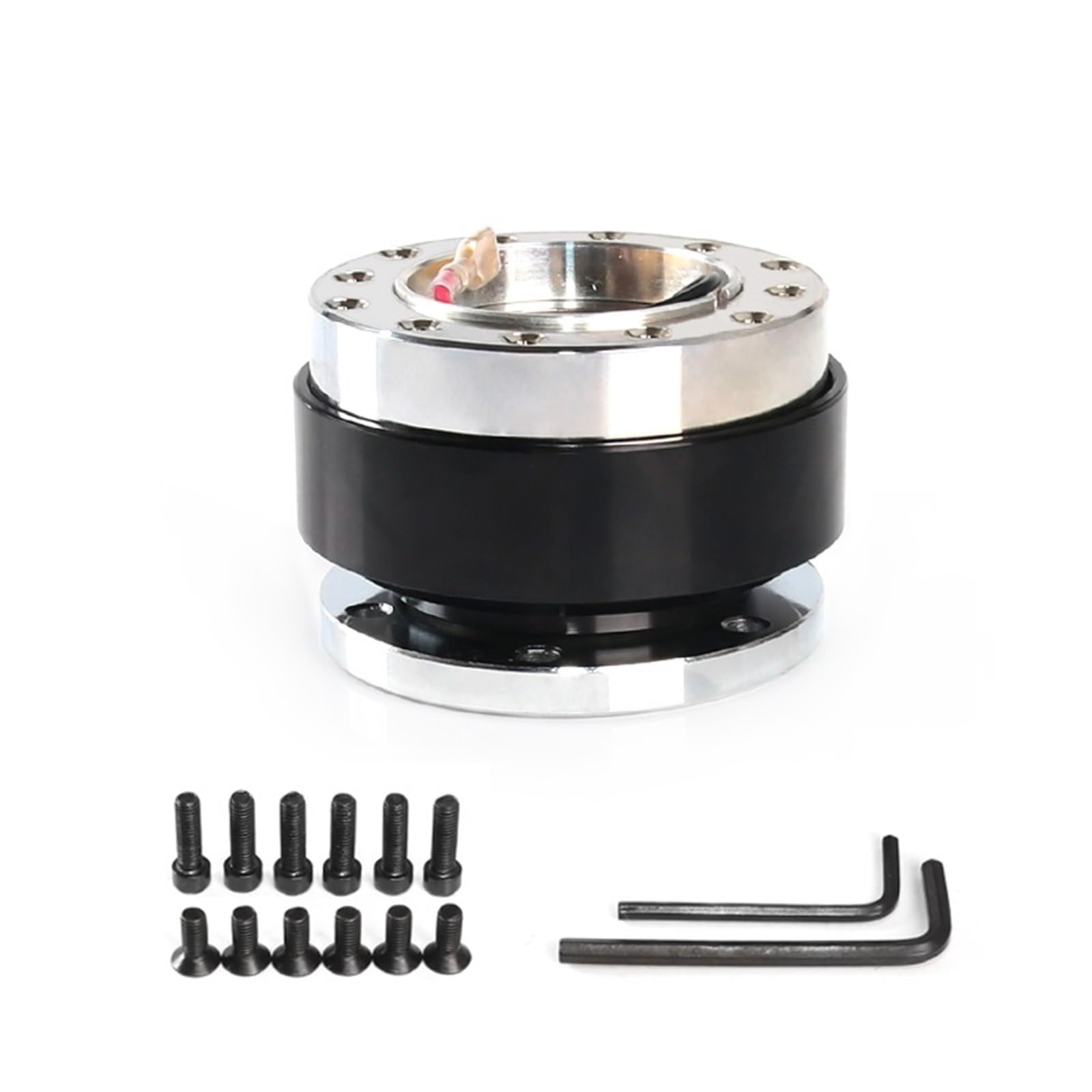 Lenkradnabe,Lenkradnabenadapter Universal-Lenkrad-Abschnappadapter-Kit mit Schnellverschluss(Black) von MITINGER