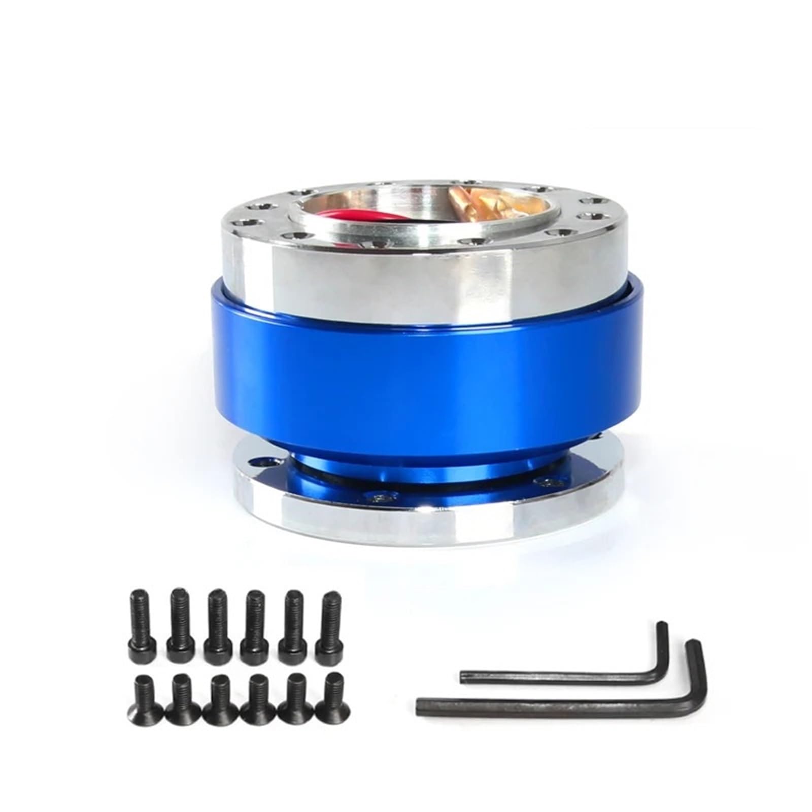 Lenkradnabe,Lenkradnabenadapter Universal-Lenkrad-Abschnappadapter-Kit mit Schnellverschluss(Blue) von MITINGER